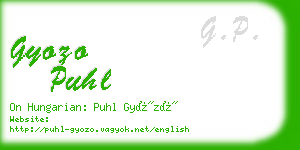 gyozo puhl business card